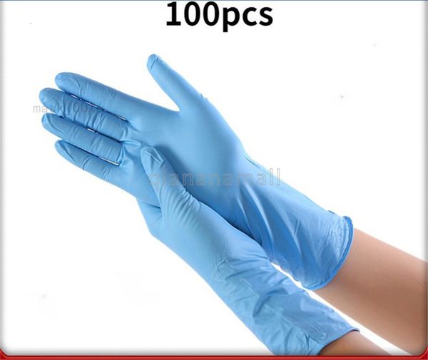 

100pcs одноразовые перчатки из латекса штук очистки защитные перчатки универсальный сад очистка для дома главная rubber