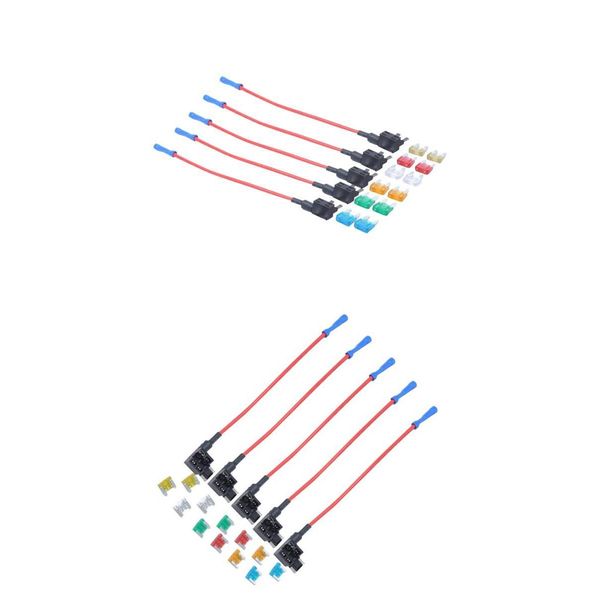 

24 шт 5a 10a 15a 20a 25a 30a малый предохранители w / add-а-цепи держатели предохранителей