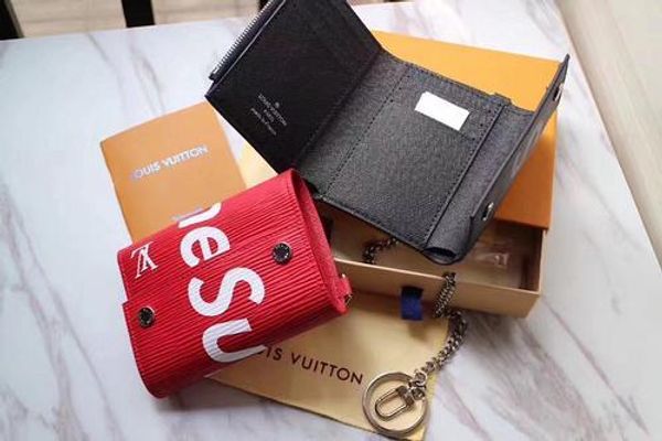 

188 louis vuitton red leather wallet chain shoulder bags women handbags luxury evening bags 3aa+ tote clutch purse sac bag, Red;black