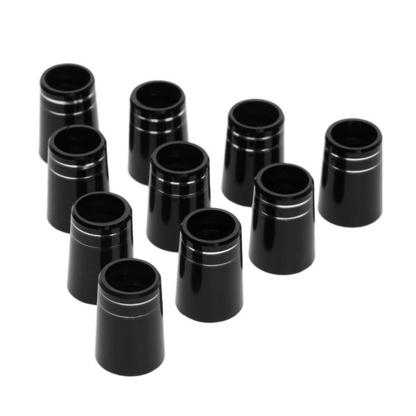 

plastic golf club heads replacement 10pcs black golf ferrules fit 0.350 or 0.370 tip irons shaft 8.9x16x13.4mm / 9.5x19x13.6mm