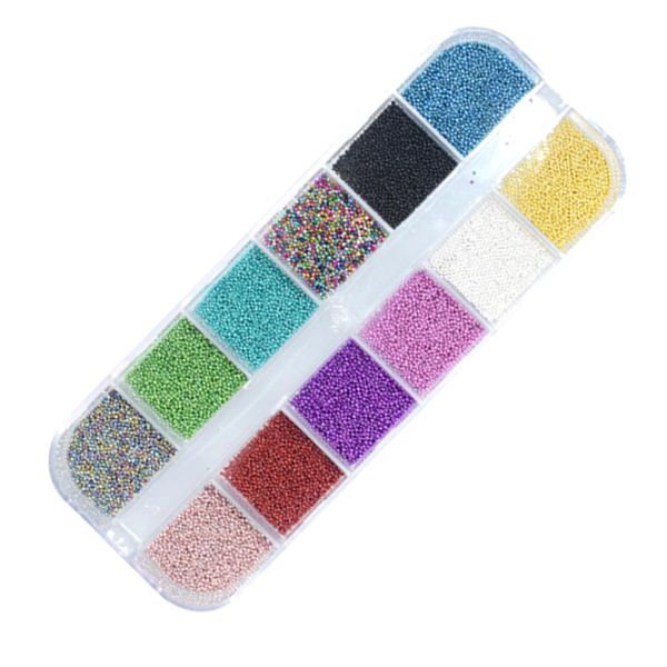 

colorful nail art acrylic drill stud point rhinestones glitter tips manicure
