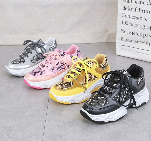 

2019 new sneakers women 36-42 platform white sneakers shoes casual breathable soft woman shose sequin cloth zapatillas mujer pu, Black