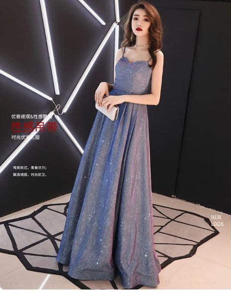 

новый летний день рождения платье партии яркий шелк возлюбленная и банкет партия длинное платье, White;black