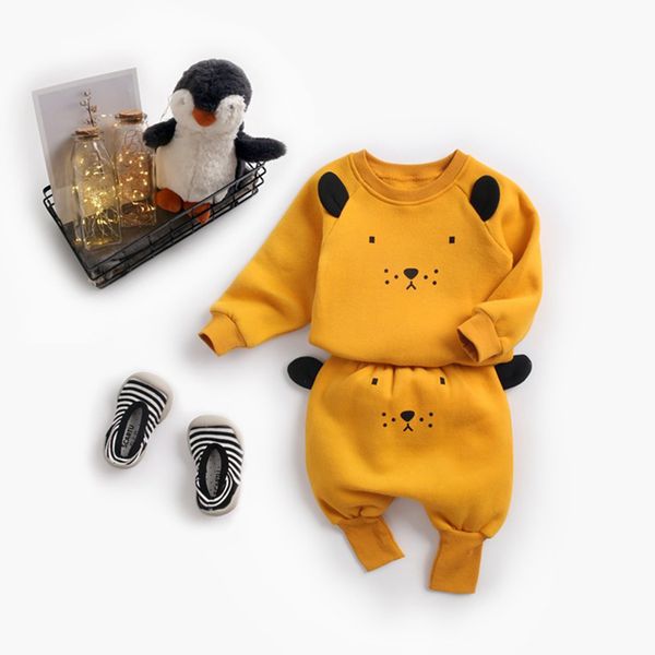 

детский костюм осень зима baby boy мультфильм милый одежда пуловер толстовка топ + брюки одежда набор baby toddler girl наряд костюм, White