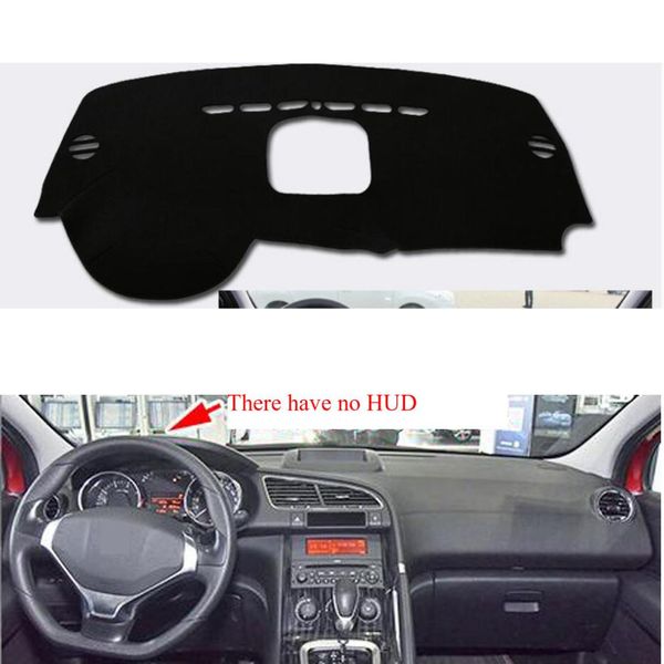 

dongzhen car dashboard avoid light mat for 3008 2013-2016 without hud pad instrument platform cover auto car styling