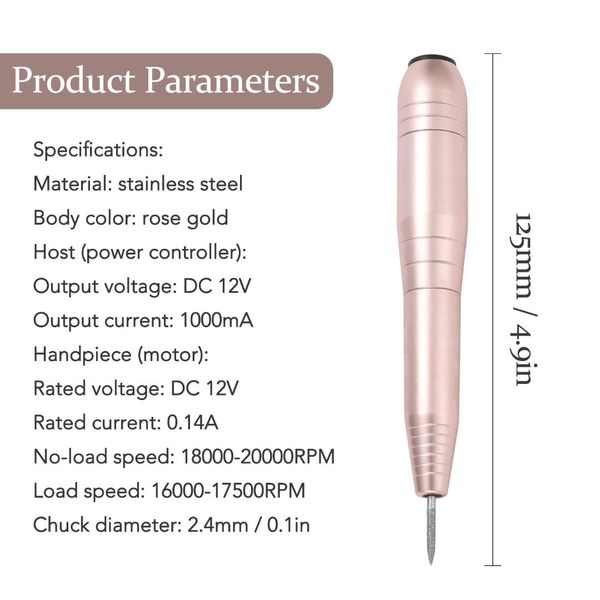 

professional electric nail art drill pen file polish grind machine manicure pedicure tool nail art accessories grinding polisher