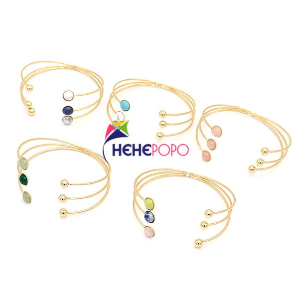 

lucky bracelets trendy silver colour acrylic geometric multilayered open cuff bangle women jewelry, Black