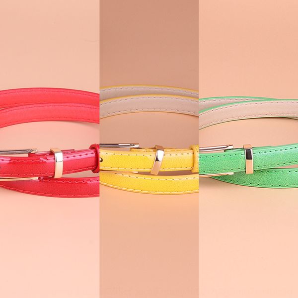 

women's all-match fine pu pin leather belt fashionable small pin buckle belt women 605, Black;brown