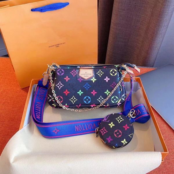 

louÃ­s vuÃ­tton leather monogram three in one m44813 multi mahjong bag 2020 new shoulder messenger bags chain retro cross body