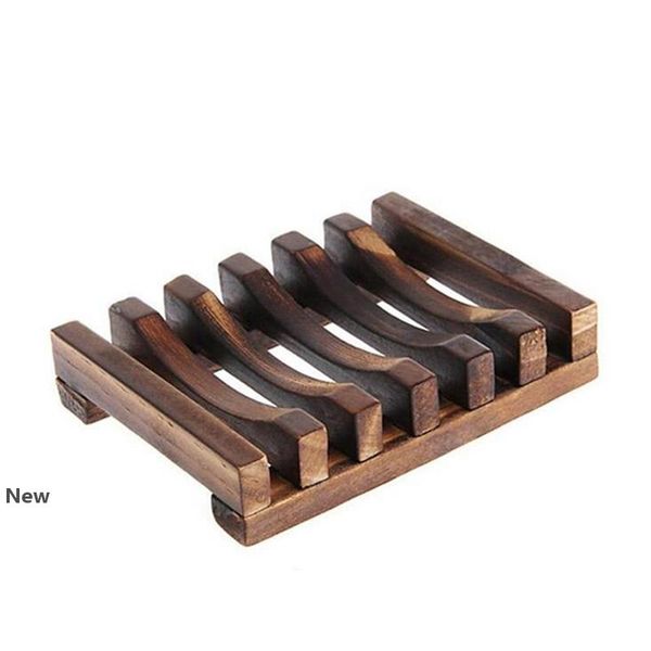 

natural wooden soap dish tray holder storage soap rack plate box container for bath shower plate tray 500pcs iia110