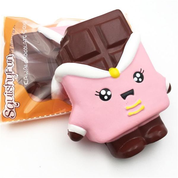 

good squishy chocolate 13cm slow rising soft oversize phone squeeze toys pendant anti stress kid cartoon toy decompression toy
