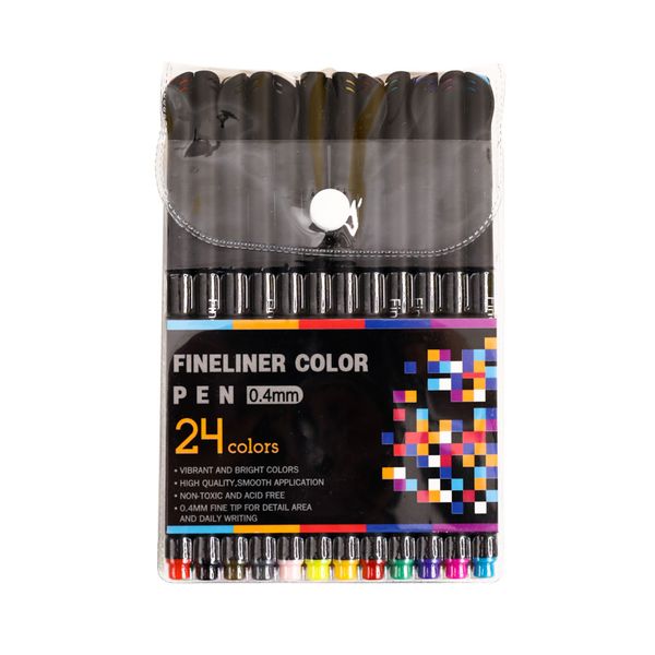

12/24/60colors fineliner art marker pens fineliner drawing painting watercolor dual tip brush pen school supplies markers