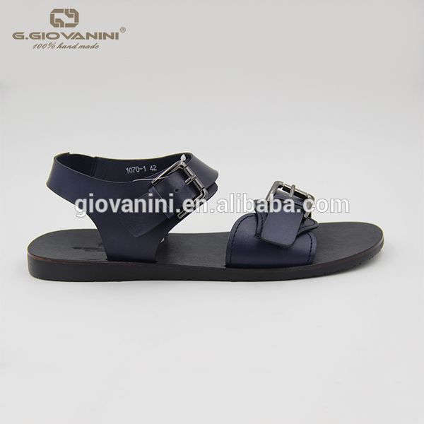 

colorful wholesale leather 2020 new men sandals, Black