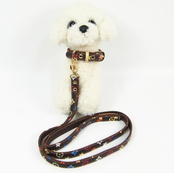 

classic pet collar 2020 new leather traction rope suit with packing box pet supplies wholesale 040701-5