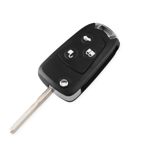 

xzcfor 3 buttons for modified flip folding remote key flip fob shell for focus formondeo fiesta replacement smart key shell