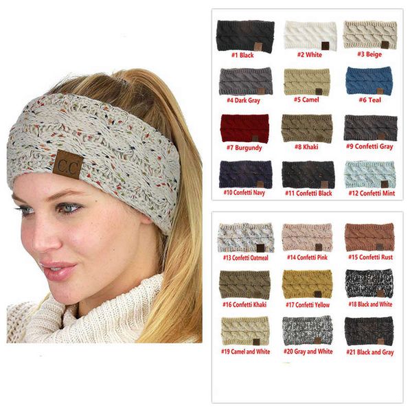 

Cc knitted headband adult man woman port winter warm beanie hair acce orie boho yoga headband ear head 21 color 10pc e fc210, Blue;gray