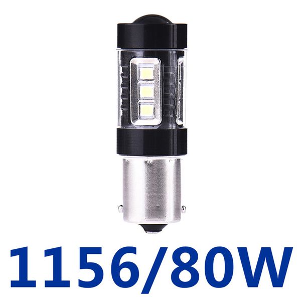 

2pcs 80w 1156 1157 s25 ba15s 12498 p21w 16smd led fog lamp drl bulbs car signal reverse lights daytime running lamp bulbs