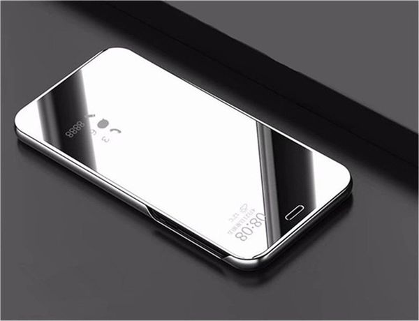 

case for huawei nova 3i mirror flip leather clear view window smart cover