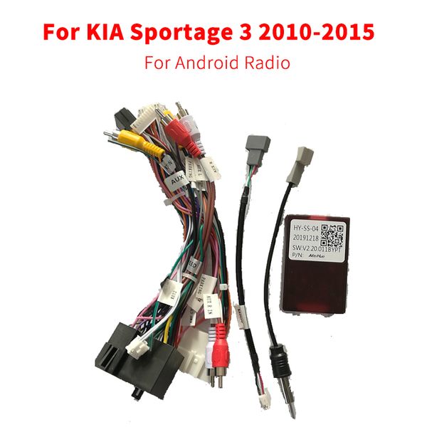 

android radio car accessories wire wiring harness adapter connector plug 16pin for kia sportage 3 2010-2015