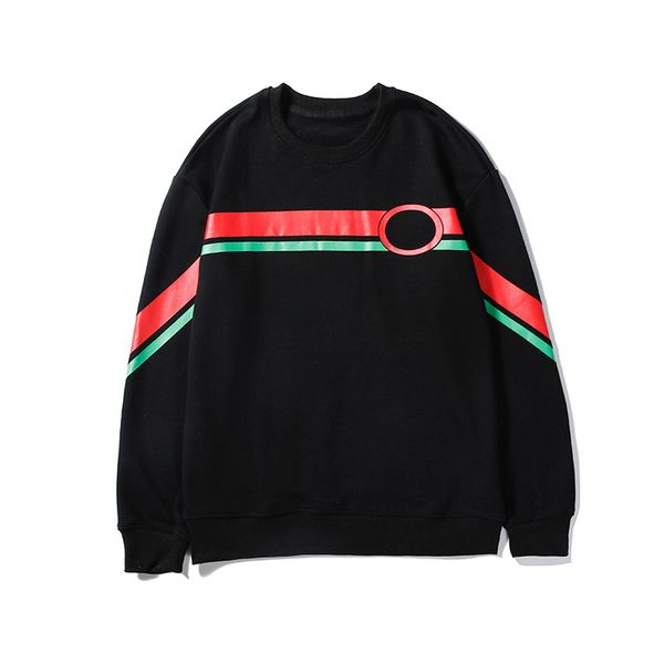 

2019 designer brand men woemens sweatshirt red green cross printed black white 2 color long sleeve blouse sweatshirts lsy98282