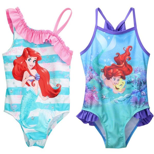 

one-piece little girls mermaid swimsuit infant girl bathing suit swimwear strap bikini swimsuit swimming costume clothes, White;black