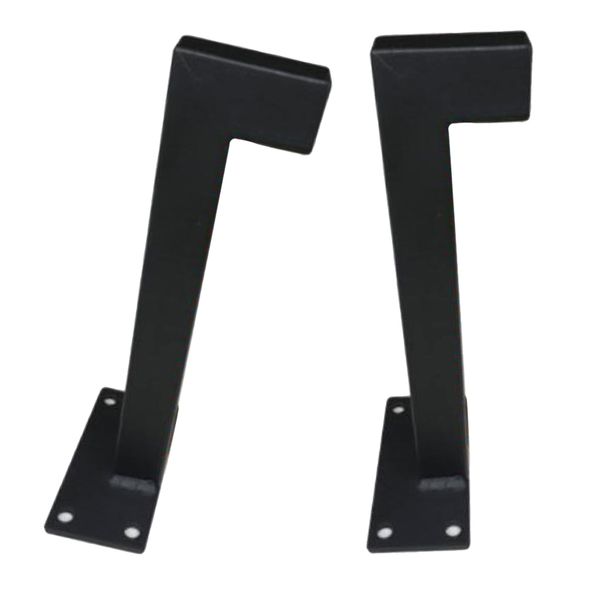 

2pcs heavy duty rustic metal floating shelf bracket support steampunk decor