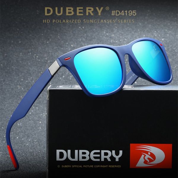 

dubery's new polarizing sunglasses european and american retro driving sunglasses for men cross-border sports, White;black