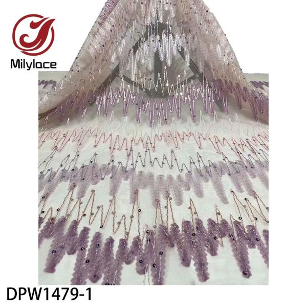 

milylace new design nigerian lace fabric african lace fabrics tulle net french net fabric for wedding dpw1479, Pink;blue