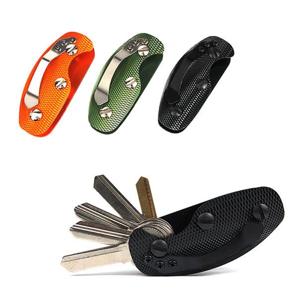 EDC gear key portachiavi porta cartella morsetto tasca multi strumento organizer collettore smart clip kit bar gadget campeggio esterno