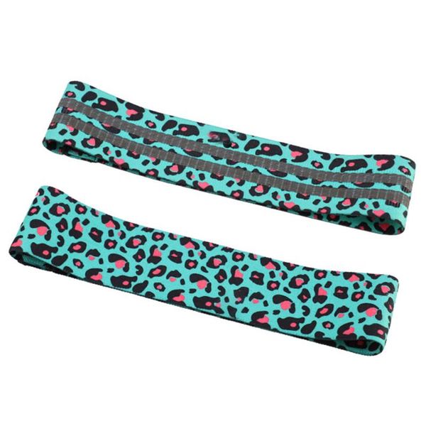 

yoga resistance band elastic anti-slip leopard printed exercise band for leg hip training zj55