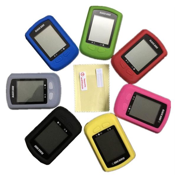 Bike Gel Skin Case /& Screen Protector Cover for Bryton Rider 410 405 R410 R405