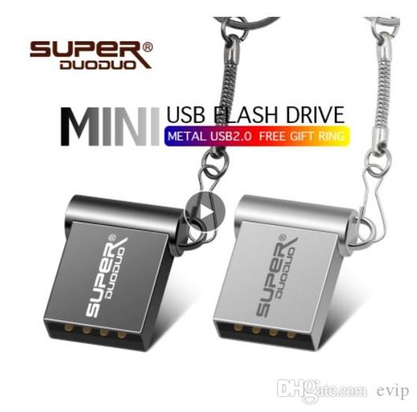 

wholesale super mini metal usb flash drive 32gb 16gb 8gb 4gb flash drive portable memory stick pendrive storage flash disk
