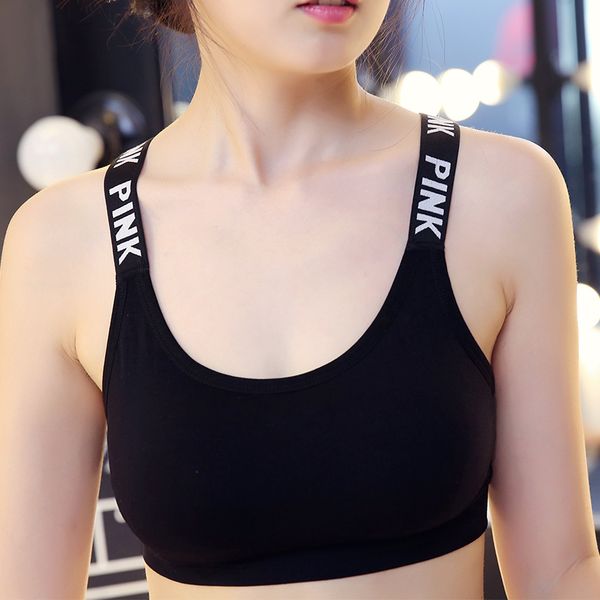 

seamless sports bra women duduelite letter sports bras push up underwear girls breathable fitness run gym yoga vest, White;black