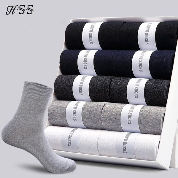 

men's cotton socks new styles 10 pairs / lot black business men socks breathable autumn winter for male us size(7.5-12