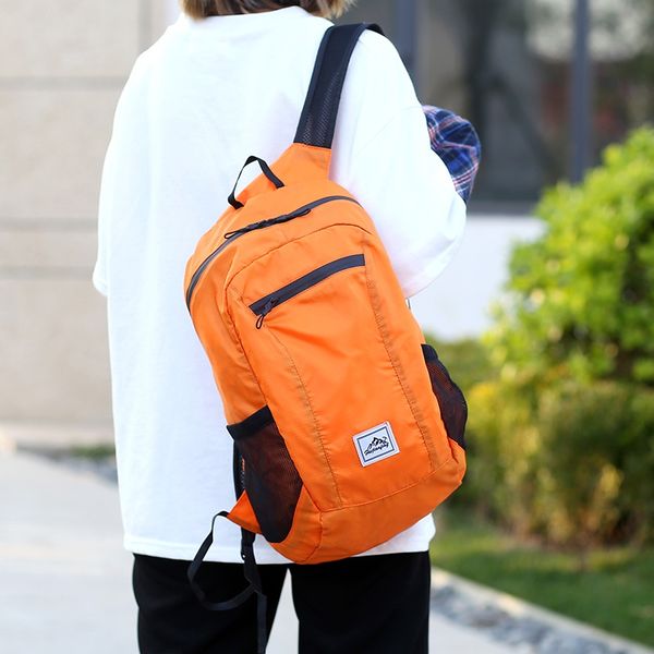 

portable folding backpack women outdoor hiking backpack waterproof camping bag
