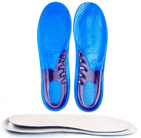 

insole massage foot for insole gel correction soft absorption anti-slip, Black