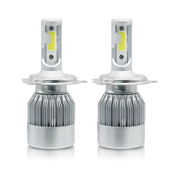 

anblub car headlight h7 h4 led 72w 7600lm super bright h1 h3 h11 9005 9006 9007 cob led auto headlamp 6000k 12v 24v