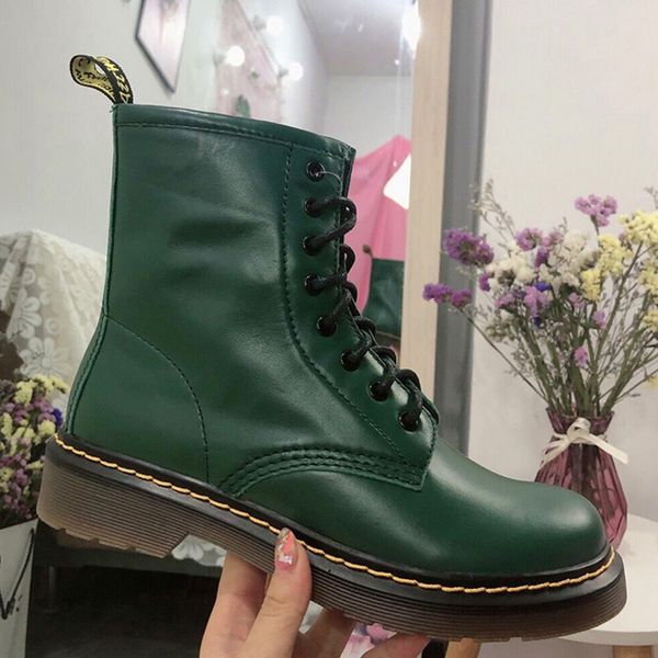 

europe and the united states handsome martin boots female british wind 2019 new autumn fashion style rough with street beat motorcycle boots, Black