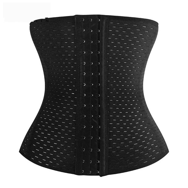 

adjustable waist trainer fitness women sport gym black spiral boned sport workout body shaper waist cincher h6, Black;gray