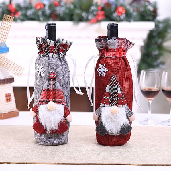 

oloey santa gift bags christmas wine bottle cover bag for dinner party gift decor christmas presents new year's products