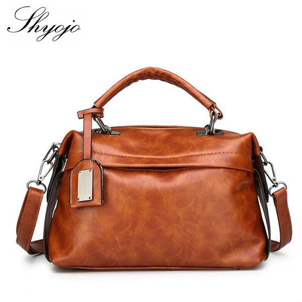 

oil leather bag handbag tassel crossbody bags for women messenger bag ladies hand tote female sac