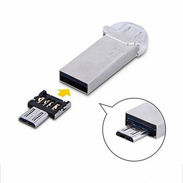 1000 pz Mini USB Flash Disk portatile U Disk 5pin Micro USB OTG Cavo convertitore adattatore per Xiaomi HTC Samsung HuaWei Tablet Cabo