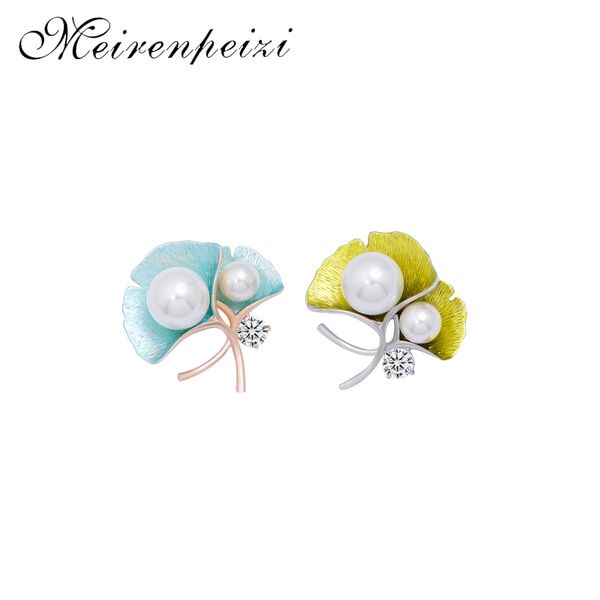 

pearl flower brooch women's flower long pin brooch suit shirt collar accessories fresh and lovely fashion high quality, Gray