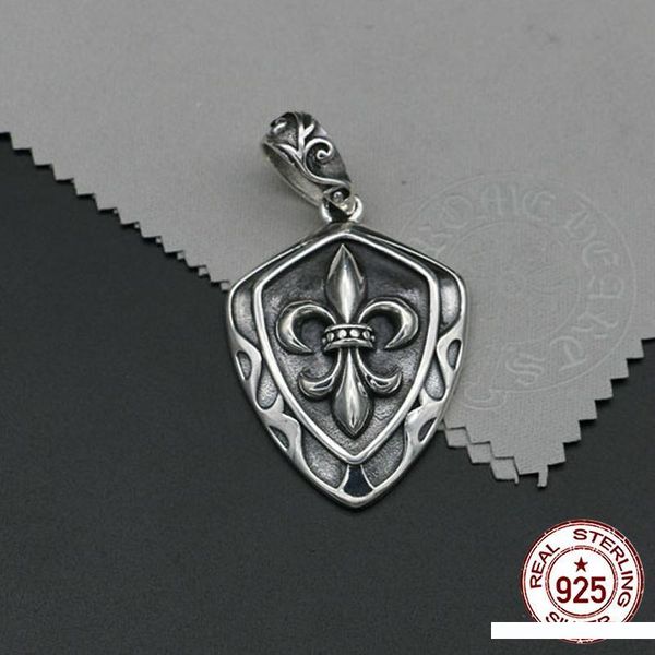 

100% 925 sterling silver pendant personality fashion classic punk jewelry generous simple versatile anchor shape to send lover