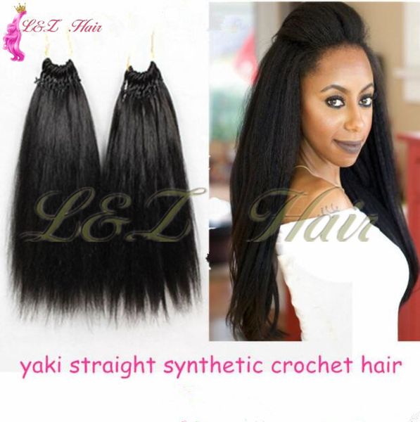 2020 Pre Loop Crochet Hair Dominican Blow Yaki Straight Hair