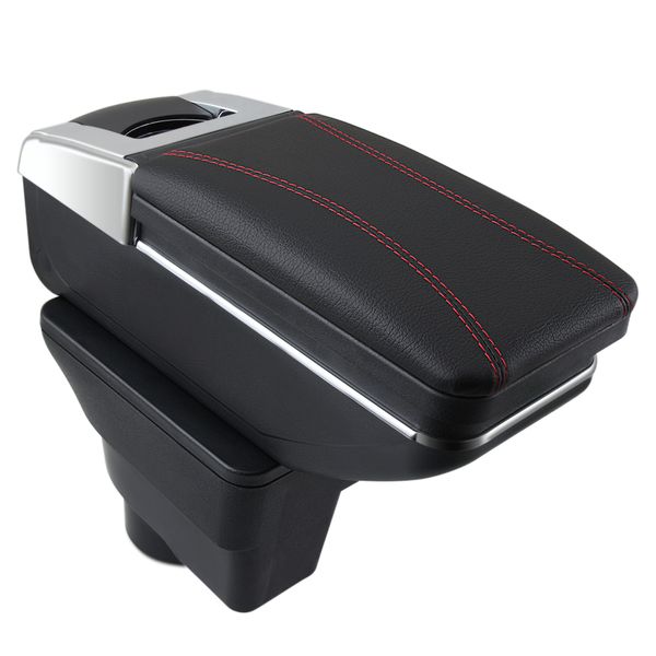 

car centre console storage box armrest arm rest rotatable for kia rio 4 2017 2018 2019 car accessories