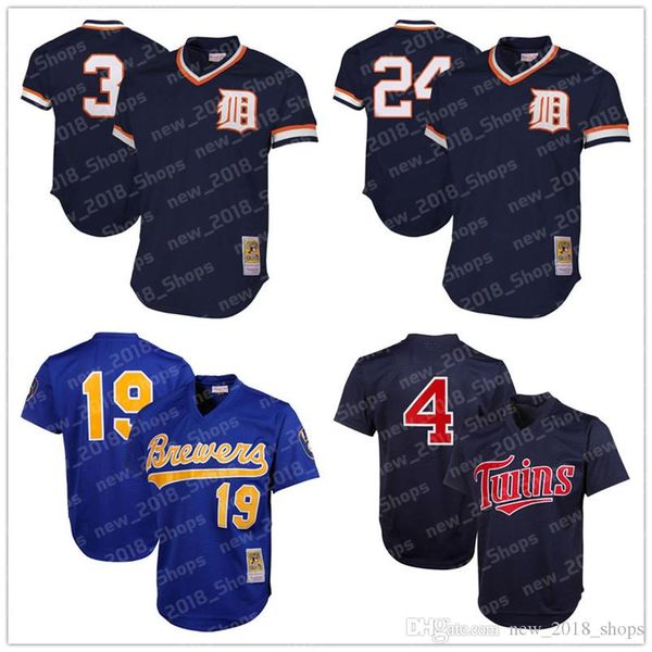 

Retro Mesh 24 Miguel Cabrera 3 Alan Trammell Detroit baseball Tigers Milwaukee jersey Brewers 19 Robin Yount 4 Paul Molitor