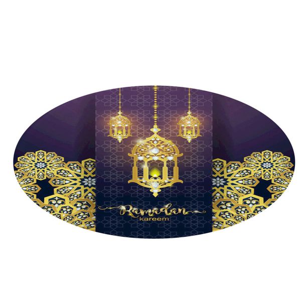 

2019 new ramadan festival round carpet comfortable carpet home decor 60x60