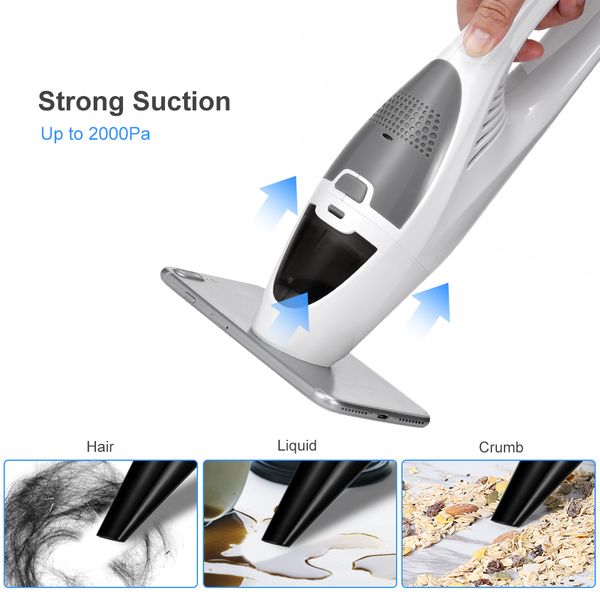 

2kpa cordless car vacuum cleaner wet&dry portable usb rechargeable auto super sunction handheld dust cleaner for car home