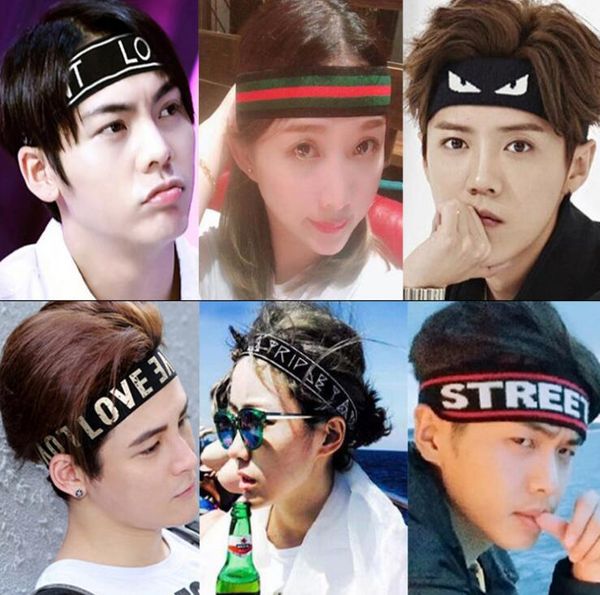 2019 Fashion Unisex Letter Elastic Sports Hair Band Women Or Men
